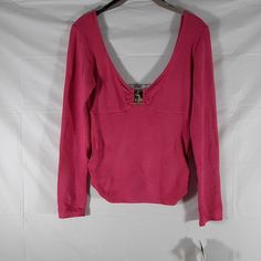 Nwt Baby Phat Pink Long Sleeve Pullover Sweater Sz M. Deep Scoop Neck Front And Back. Scrunched On Each Side Near Hem. Approximate Measurements: Sizes. M. S Pit - Pit Across. 15" 15" Pit - Hem. 15" 15" Shoulder - Hem. 22" 20" Waist Across. 12.75" 12" Ab- 41. O- 14 Pink Long Sleeve Y2k Sweatshirt, Winter Knit Tops In Y2k Style, Y2k Knit Tops For Winter, Trendy Long Sleeve Top With Cozy Fit, Y2k Long Sleeve Tops For Winter, Y2k Winter Knit Tops, Y2k Style Winter Knit Tops, Y2k Long Sleeve Winter Top, Fitted Cotton Y2k Sweater