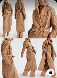 Woman Suit Fashion, Boho Style Dresses, Knitted Coat, Suit Fashion, Coat Fashion, Daily Outfits, Modest Fashion