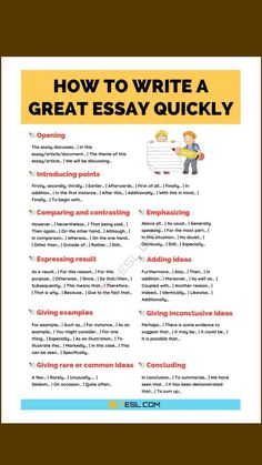 how to write a great essay for an article in the book,'how to write a