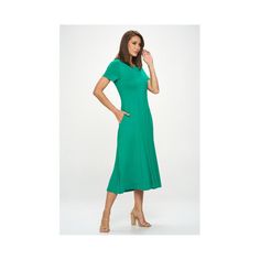 Our Jenesis T-Shirt Dress is perfect for both casual and dressier occasions with its relaxed yet flattering silhouette. Whether you're heading out for a casual brunch date or running errands, this short sleeve t-shirt midi dress with pockets is your go-to choice. Pair it with sneakers or sandals for a laid-back look or dress it up with heels and accessories for a more sophisticated ensemble. Made in USA. Material: 95% Rayon Modal 5% Spandex. Machine washable. T Shirt Midi Dress, Midi Dress With Pockets, Brunch Date, Dress With Pockets, Kelly Green, Running Errands, T Shirt Dress, A Line Dress, Made In Usa