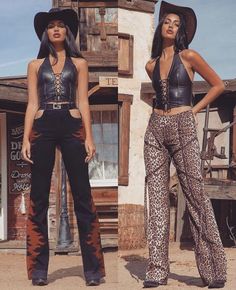 Country Artist Concert Outfit, Cowgirl Pants Costume, Urban Cowboy Costume Ideas, Cowboy Trap Outfit, Trendy Cowgirl Outfits Concert, Gay Cowgirl Outfit, 2000s Cowgirl Outfits, Rodeo Outfits Aesthetic, Rockstar Cowgirl Outfit