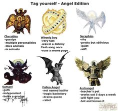 some different types of angels and their names