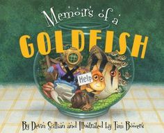 the book cover for memories of a goldfish