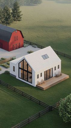 Stylish Barndominium Ideas for a Small Interior Tiny Barndominium, Farmhouse Estate, Homestead Layout, Acre Homestead, Open Floor Plans, Roofing Options, Geothermal Heating, Passive Solar Design