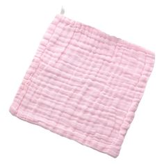 a pink blanket on a white background