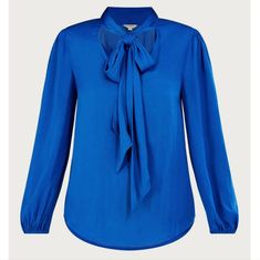 New With Tag Size Medium Tall Royal Blue Color May Vary In Person Tie-Neck Blouse Three Button Placket Shoulder Details Hard To Find! Models Wearing Similar Styles Blue V-neck Blouse For Office, Blue Tie Neck Tops For Spring, Chic Blue Formal Tops, Blue Tie Neck Top For Office, Chic Blue V-neck Blouse, Blue Fitted Tie Neck Tops, Blue Tie Neck Blouse For Work, Blue V-neck Blouse For Workwear, Blue V-neck Blouse For Work