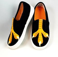 These are hand painted Turkey feet shoes, perfect for you or your little one this Thanksgiving! Shoes are hand painted with high quality fabric paints, and sealed to protect art. Black canvas slip on's. BABY/ TODDLER SIZES US 2-11 CHILD/ YOUTH SIZES US 12-6 WOMEN'S SIZES US 7-11 Art Black Canvas, Painted Turkey, Feet Shoes, Dinosaur Costume, Star Shoes, 3rd Baby, 2nd Baby, Shoes Baby, Art Black