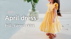 April Dress, Fabric Toys, Tier Skirt, No Frills, Tulle Skirt