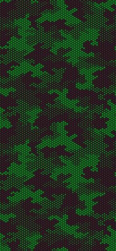 green and black camouflage print fabric