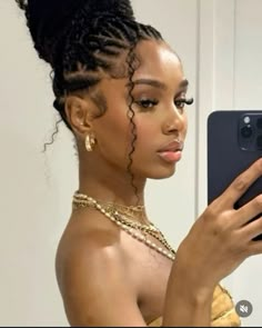 #blackwomensfashion #trendy #trending Vacation Hairstyles Black Women, Locs Baddie, Vacation Hairstyles, Hairstyles Black Women, Protective Hairstyles Braids, Pretty Braided Hairstyles, Face Card