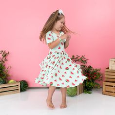 Cut from soft, stretchy bamboo fabric, this twirl dress features a full skirt so your toddler can spin in style. The classic design of the dress can easily be dressed up or down, making it the perfect everyday outfit. 97% Rayon made from Bamboo, 3% Spandex 240 gsm creates a flattering drape Ballerina neckline Playful Spring Twirl Dress For Playdate, Spring Twirl Dress For Playwear, Flowy Casual Twirl Dress For Playtime, Casual Flowy Twirl Dress For Playtime, Comfortable Casual Twirl Dress For Playtime, Summer Flowy Twirl Dress For Playdate, Flowy Twirl Dress For Summer Playdate, Cute Summer Twirl Dress For Playwear, Fun Spring Twirl Dress For Playdate