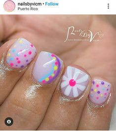 Kids Spring Nail Ideas, May Fingernail Designs, Pinky Nail Design, Kids Summer Nails Designs, Summer Gel Nails Ideas Square, Kid Manicure Ideas, Girls Nail Designs Kids, Toddler Nails Designs Kids, Toddler Nail Designs