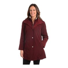 A cool weather must-have. Get through chilly days in total comfort wearing this women's Fleet Street hooded jacket.PRODUCT FEATURESRemovable hoodSnap & zip frontLong sleevesLined 2 outer pockets1 inner pocketFIT & SIZING32-in. approximate length from shoulder to hemDesigned to hit above the kneesMidweightFABRIC & CAREShell & lining: polyesterMachine washImported Size: Small. Color: Merlot. Gender: female. Age Group: adult. Material: silk. Street Jacket, Fleet Street, Hooded Faux, Silk Jacket, Comfort Wear, Merlot, Jacket Sale, The Outdoors, Above The Knee