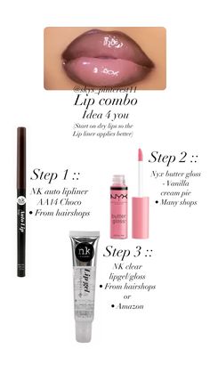 𝐁𝐫𝐨𝐰𝐧 𝐚𝐧𝐝 𝐩𝐢𝐧𝐤 𝐜𝐨𝐦𝐛𝐨 Pink Lip Liner And Gloss Combo, Lip Combo Pink And Brown, Cute Lip Combos Brown Skin, Lip Combos Brown Skin, Brown Lip Liner With Pink Gloss, Brown Lip Liner And Gloss Combo, Brown Liner Lip Combo, Lip Combos Tutorials, Brown Lip Combo Light Skin