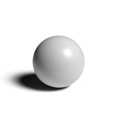 a white ball sitting on top of a table