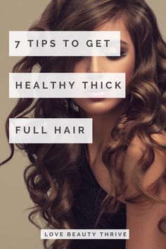 Styling Thick Hair, Healthy Thick Hair, Thick Full Hair, Tips For Thick Hair, Overnight Hair Mask, Get Thick, Hair Repair Treatments, Easy Care Hairstyles, Using Dry Shampoo