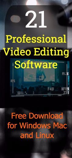 the book cover for 21 professional video editing software