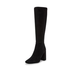 PRICES MAY VARY. Steve Madden Womens Zippered side closure Calf-defining fit Synthetic lining and insole 4 inch heel height Suede Black Boots, Womens Tall Black Boots, Tall Black Boots, Black Boots Tall, Black Knees, 4 Inch Heels, Christmas 2024, Knee High Boots, Black Boots