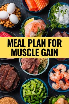 Build strength and size with our tailored 3000 Calorie Meal Plan for Muscle Gain. Explore delicious and High Protein Meals to support your workout regimen. Pin and save for Healthy Meal Plans and Easy Food Recipes. Muscle Gain Diet, Muscle Gain Meal Plan For Women, Muscle Gain Meal Plan Men, Muscle Gain Meal Prep, Muscle Gain Meals, Muscle Gain Meals For Women, Muscle Gain Meals Men, 3000 Calories a Day, Meal Prep Recipes Muscle Gain, How To reduce Fat and Gain Muscle. #MuscleGain Protein Meal Plan Build Muscle, Protein Recipes For Muscle Gain, Diet For Muscle Gain Men, Muscle Gain Diet For Men, What To Eat To Gain Weight Men, Abs Meal Plan For Women, Gain Muscle Women Meal Plan, What To Eat In A Day To Gain Muscle, Protein Shake Recipes To Gain Muscle Women