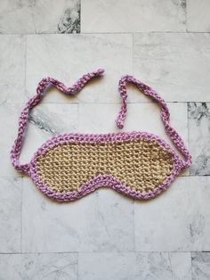 Drift off to dreamland in style and coziness wearing this adorable hand crocheted Sleeping Eye Mask. Keeps light out while you sleep for beautiful dreams and deep rest.  Made with love and care, shaped perfectly to fit around eyes and nose with an adjustable tie to fit anyone. This Sleeping Mask is available in a variety of bright and neutral colors- can be customized with a single color, or a secondary color, too. Sleep mask fits any size head as the ties are adjustable for your best fit. For a Crochet Sleep Mask Pattern, Crochet Eye Mask Sleep Free Pattern, Crochet Sleep Mask, Sleep Mask Crochet, Under Eye Mask Pink, Spa Mask, Deep Rest, Mask Crochet, Eye Sleep Mask