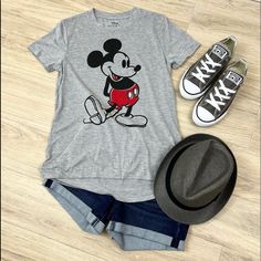 Nwot! Very Cute And Soft Tee Perfect For Any Style! If You Are Planning To Go To Any Disney Park/Event This Is The Perfect Top! Soft Cotton And Is Low Back Tee. Any Question Feel Free To Ask! B2 Casual Mickey Mouse T-shirt For Spring, Playful Summer Tops With Mickey Mouse, Playful Mickey Mouse Tops For Summer, Mickey Mouse Crew Neck T-shirt For Spring, Casual Mickey Mouse Crew Neck Top, Mickey Mouse Crew Neck Top For Summer, Casual Mickey Mouse Cotton Tops, Casual Mickey Mouse Short Sleeve Tops, 50th Anniversary Shirt