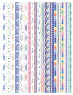 washi tapes with different patterns and colors