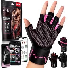 PRICES MAY VARY. ✅𝗕𝗿𝗲𝗮𝘁𝗵𝗮𝗯𝗹𝗲 & 𝗗𝘂𝗿𝗮𝗯𝗶𝗹𝗶𝘁𝘆】- Durable, lightweight, and breathable exercise gym gloves. The mesh and microfiber exterior materials keep your hands and palms dry and prevents the accumulation of heat. The superior elasticity acts as a protector to your hands, while feeling ultimate comfort. The double stitching provides extra quality and prolongs the life of the workout gloves for women's gym and men's gym. They are easily washable by hand, so you don’t need to h Women Weight Lifting, Wrist Injury, Men Workout, Weight Lifting Gloves, Wrist Wraps, Gym Gloves, Gloves For Men, Gloves For Women, Workout Gloves