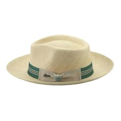 Color: Natural Material: Genuine Panama 2 3/4" Brim Snap Brim Handcrafted Genuine Panamas Striped Ribbon Hatband Brittoli Collection By Bullhide Indulge in the easy-breezy allure of the Bullhide Biscayne - Panama Straw Fedora Hat, a Florida-inspired masterpiece that effortlessly captures the carefree essence of sun-soaked days. Picture yourself seated for a leisurely game of dominos, your head adorned by the classic charm of this genuine Panama hat, or strolling along the picturesque Biscayne Bay with an air of relaxed sophistication. Dressed in a natural hue that mirrors the sun-kissed landscapes of the Sunshine State, this hat is more than an accessory – it's a statement. Crafted from genuine Panama straw, it not only elevates your style but also whispers tales of artisanal craftsmanship Elegant Adjustable Sun Hat With Flat Bill, Elegant Adjustable Flat Bill Sun Hat, Adjustable Green Panama Hat With Short Brim, Casual Green Fedora With Short Brim, Green Panama Hat With Adjustable Curved Brim, Green Panama Hat With Curved Brim And Adjustable Fit, Adjustable Green Panama Hat With Curved Brim, Summer Beige Fedora With Flat Bill, Elegant Flat Bill Hats For Summer