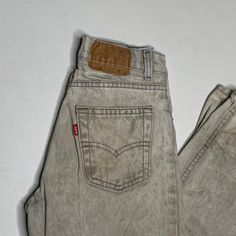 Vintage Levis 17505 Denim Jeans faded worn and stained Gray with signs of wear best look, see images provided. Message with any questions. Waist-24 Hip-14.5 Rise-9 Inseam-26 Cuff-6 Faded Stonewashed Bottoms For Fall, Fall Acid Wash Stonewashed Jeans, Acid Wash Distressed Mid-rise Jeans, Faded Grunge Jeans With Five Pockets, High Rise Faded Pre-washed Jeans, High Rise Faded Bleached Jeans, Faded Bleached High Rise Jeans, Rugged Faded Washed Jeans, Faded Rugged Washed Jeans