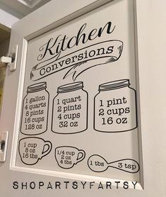 a kitchen poster hanging on the wall