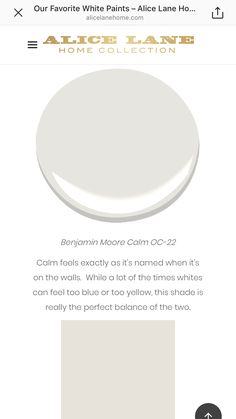 the white paint color is being used in this website for home decor and interior design