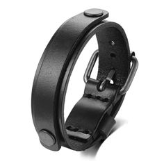 PRICES MAY VARY. Metal: AlloyMaterial: Black Leather Clasp: Buckle Clasp Dimension:Adjustable chain length:19CM-25CM(7.48-9.84"); Width:1.8CM(0.71"); Weight: 22.3g Package: Jewelry Box  Men Women Fashion Gift Jewelry *Condition: 100% new
*Code: BYDMB-142
*Metal: Alloy
*Material: Black Leather
*DimensionAdjustable chain length:19CM-25CM(7.48-9.84"); Width:1.8CM(0.71"); *Weight: 22.3g
*Package: Jewelry Box Classic Black Bracelets With Wrist Strap, Classic Black Bracelet With Wrist Strap, Adjustable Black Leather Belt Bracelet, Black Leather Wristband With Bracelet Strap, Vintage Black Bracelet With Leather Strap, Adjustable Black Leather Band Bracelet, Vintage Black Leather Bracelet, Adjustable Black Leather Strap Cuff Bracelet, Package Jewelry