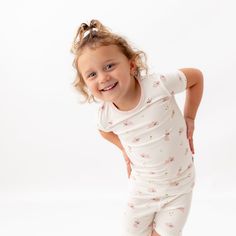 Our toddler pajama sets are breathable, super soft, and wildly comfy. Each set comes with a short-sleeved top and matching shorts made with luxurious, eco-friendly viscose from bamboo fabric for all-over comfort without the negative environmental impact. Wash before first use Machine wash cold, gentle cycle Tumble dry low Iron low if desired Do not bleach 95% Viscose from bamboo, 5% Spandex No tag for extra comfort Matching Spring Loungewear Sleepwear, Spring Matching Loungewear Sleepwear, Family Matching Sleep Pajama Sets With Short Sleeves, Family Matching Sleep Sets With Short Sleeves, Family Matching Loungewear Sets With Short Sleeves, Matching Short Sleeve Loungewear Sets, Short Sleeve Matching Sets For Loungewear, Short Sleeve Matching Loungewear Sets, Matching Set Loungewear With Short Sleeves