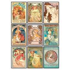 PRICES MAY VARY. UNIQUE FINE ART PRINTS BY ALPHONSE MUCHA: These French Nouveau posters present all the typical traits of Mucha print - the beautiful women with flowing hair, and the subtle yet striking colors - all combine to create a compelling harmony of visuals for your home VINTAGE FRENCH ADVERTISEMENT POSTERS: Every piece in this Alphonse Mucha wall art Nouveau art collection is stunning and would look incredible in your living room, bedroom, coffee shop, or art classroom ALPHONSE MUCHA DE Mucha Posters Art Nouveau, Art Nouveau Movie Poster, Art Nuvo Poster, Art Deco And Art Nouveau, Art Nouveau Vintage, Art Deco Vs Art Nouveau, Neuvou Art, Art Nouveau Advertisement, Mucha Advertisement