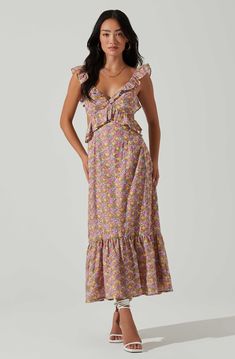 Brown Sweetheart Neck Sheath Dress - Keep the spotlight on you throughout the party Dress Code For Women, Tan Midi Dress, Trim Ideas, Floral Wedding Dress, Ruffle Midi Dress, Astr The Label, Tie Styles, Flattering Dresses, Pink Midi Dress