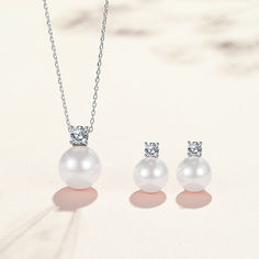 BRIDESMAID JEWELRY SET: SWAROVSKI CRYSTAL AND WHITE PEARL NECKLACE AND EARRINGS SET Formal White Jewelry Sets With Pearl Pendant, Formal White Pearl Pendant Jewelry Set, Prom Jewelry Sets, Pearl Necklace And Earrings, Bridesmaid Jewelry Set, Jewelry Prom, White Pearl Necklace, Prom Jewelry, Bridesmaid Jewelry Sets