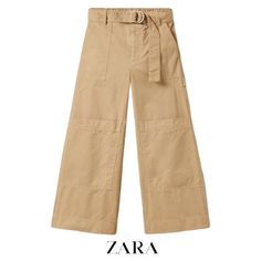 Brand New With Tags | Size 6 Years | Smoke And Pets Free Home | Cod 1365/388 Box 200 Yellow Linen Pants, Beige Sweatpants, Cargo Pants Color, Pocket Cargo Pants, Zara Trousers, Kids Light, Checkered Pants, Toddler Pants, Culotte Pants