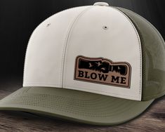 Celebrate our right to duck hunt with this custom laser die-cut leather patch trucker hat for duck hunters. Our waterfowl hunting hats are ideal for men and women for sitting in the duck blind as well as telling tales on the home front and bs'n at the bar. We utilize mid-profile mesh snap-back structured hats that are either Richardson 112 or Otto 112 depending on color and availability. Duck Hat, Hunting Hats, Duck Blind, Duck Hunt, Waterfowl Hunting, Duck Calls, Duck Hunter, Hunting Hat, Bellingham Wa