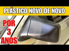 a car door handle with the words plastico nou de novo