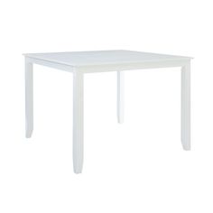 a white table on a white background with no one around it or the table top