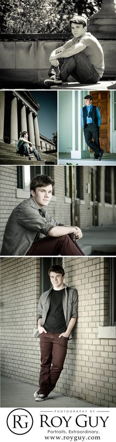 a series of photos showing different people on skateboards and in the background is a brick wall