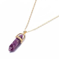 Amethyst Manifestation Crystal Necklace - Kristalmoon Quartz Pendant Necklace, Stone Choker, Opal Pendant Necklace, Quartz Crystal Pendant, Quartz Crystal Necklace, Stone Pendant Necklace, Crystal Necklace Pendant, Quartz Pendant, Opal Pendants