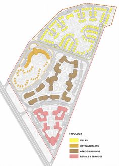 a map shows the location of several different buildings and areas in which there is no parking