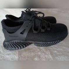 Safety Work Steel Toe Sneakers Size 8 Women Like Brand New Condition Black Ankle-high Sneakers With Protective Features, Black High-top Sneakers With Steel Toe, Steel Toe Lace-up Sneakers For Streetwear, Lace-up Running Sneakers With Reinforced Toe, Casual Black Sneakers With Steel Toe, Black Lace-up Sneakers With Reinforced Toe, Casual Black Steel Toe Sneakers, Low-top Steel Toe Sneakers For Streetwear, Black Low-top Sneakers With Reinforced Toe