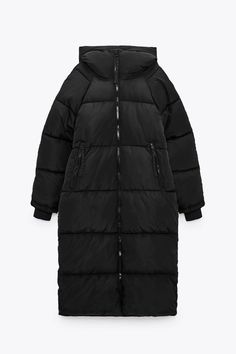 Long Puffy Coat, Zara Puffer, Outfit Zara, Zara Jacket, Long Puffer Coat, Puffy Coat, Long Coat Women, Long Puffer, Simple Trendy Outfits