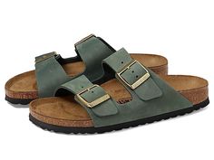 Summer Footbed Sandals With Buckle For Outdoor, Casual Closed Toe Sandals With Buckle Closure, Casual Adjustable Footbed Sandals For Outdoor, Adjustable Buckle Footbed Sandals For Outdoor, Adjustable Casual Footbed Sandals For Outdoor, Adjustable Buckle Closure Footbed Sandals For Outdoor, Adjustable Casual Outdoor Footbed Sandals, Casual Adjustable Double Strap Footbed Sandals, Green Open Toe Footbed Sandals With Buckle Closure