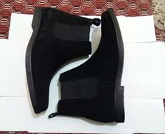 Black Suede Leather Men Chelsea Dress Boot on Storenvy Formal Slip-on Chelsea Boots With Suede Lining, Luxury Black Chelsea Boots With Suede Lining, Luxury Black Suede Chelsea Boots, Luxury Men's Chelsea Boots For Semi-formal Occasions, Chelsea Dress, Black Suade Chelsea Boots Men, Dress Boot, Quality Leather Boots, Custom Design Shoes