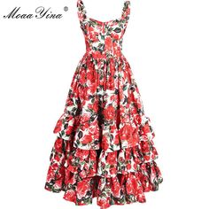 MoaaYina Fashion Designer - Summer Runway Red Rose Spaghetti Strap Bac – A Lark And A Lady Beach Gowns, Summer Runway, Ball Gown Dress, Nature Dress, Ruffles Fashion, Ball Gown Dresses, Gown Dress, Dress Picture, Cheap Dresses