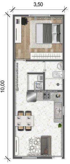 the floor plan for a small apartment