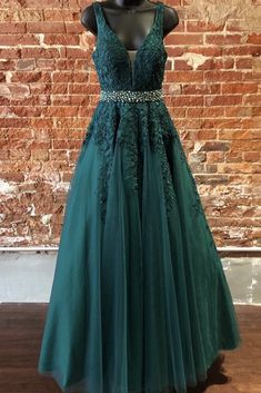 Formal Dress Pictures, Green Prom Dresses, Prom Dresses Formal, Green Prom, Green Tulle, A Line Prom Dresses, Popular Dresses, Green Prom Dress, Tulle Prom Dress